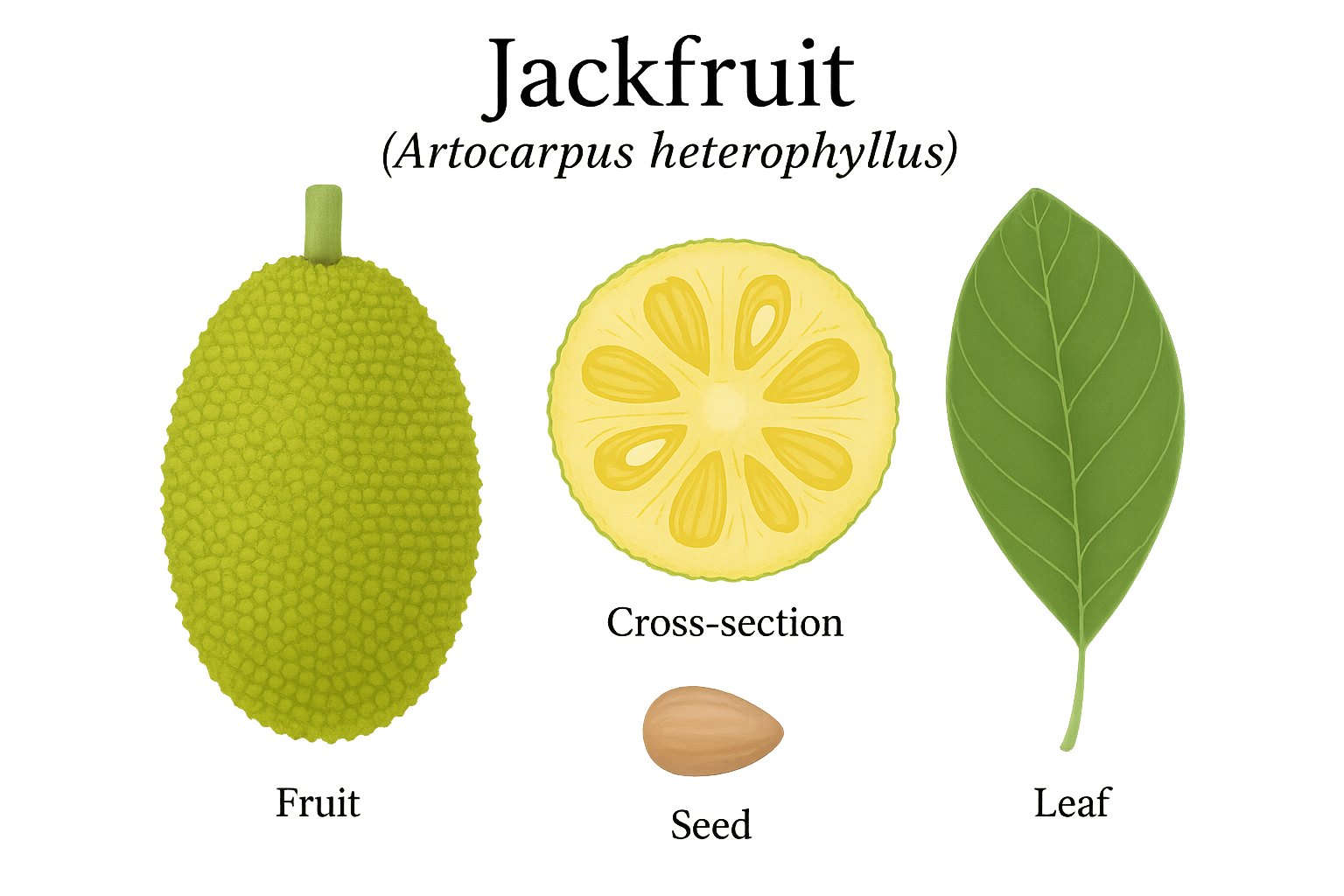 Jackfruit botanical illustration