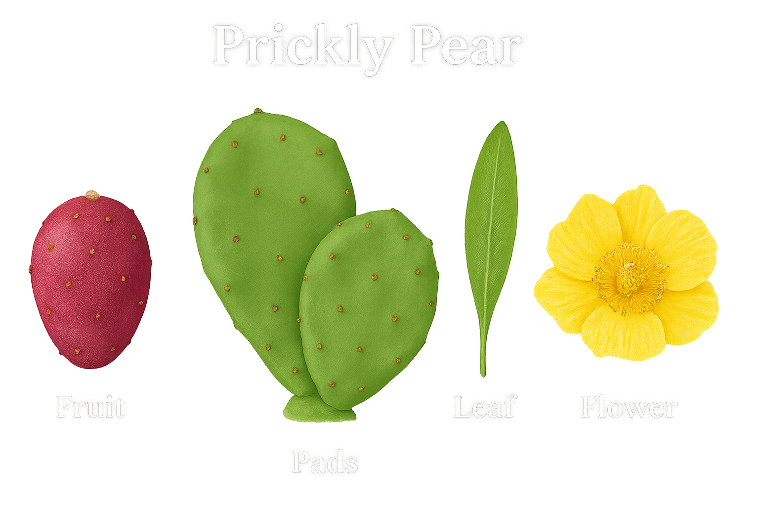 Prickly Pear botanical illustration