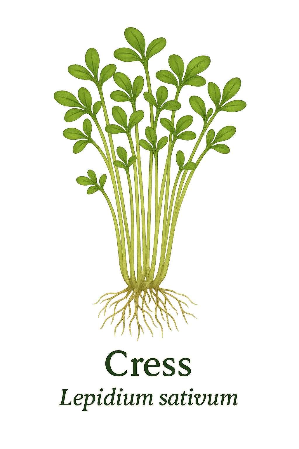 Cress botanical illustration